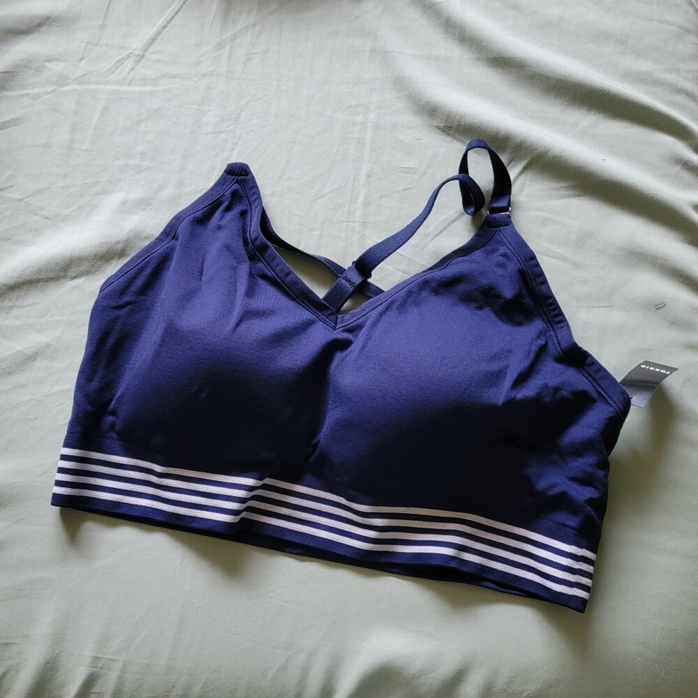 Torrid peacock color sport bra